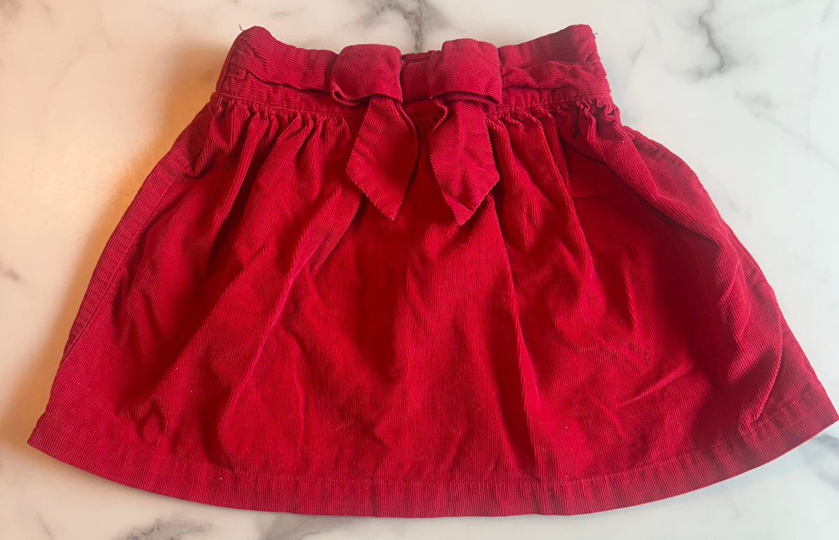 Seller #58 Girls Hanna Andersson red corduroy skirt size 4 (100)