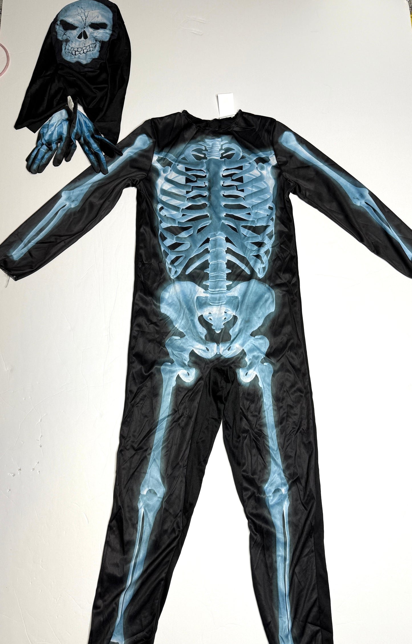 Seller 89 X Ray Skeleton Costume Size Medium NEW