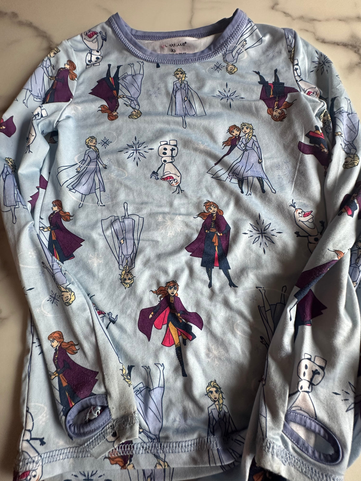 Seller #58 Girls Cuddl Duds Frozen PJs XS 4/5