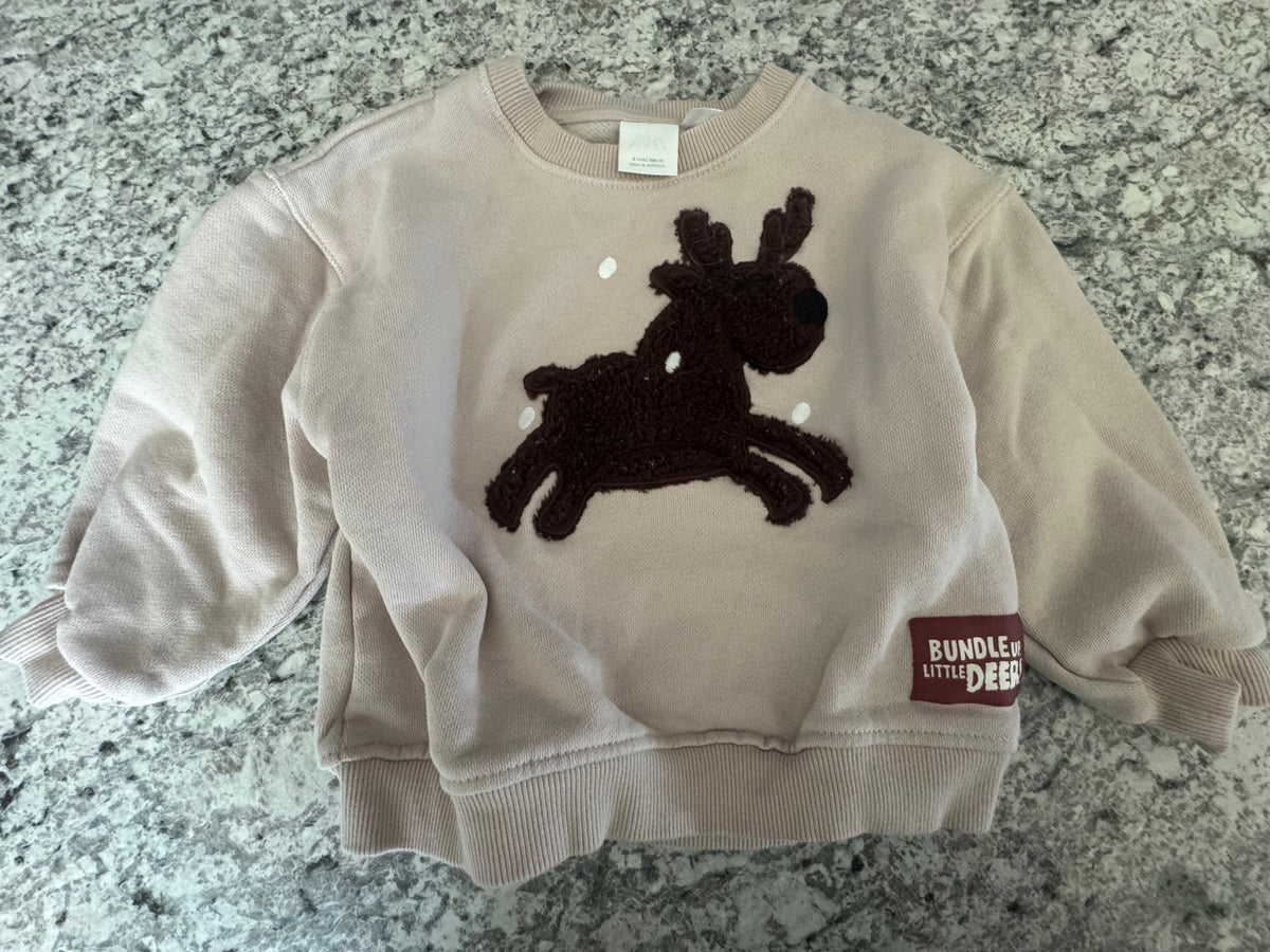 #107 Zara Christmas Sweatshirt 4T