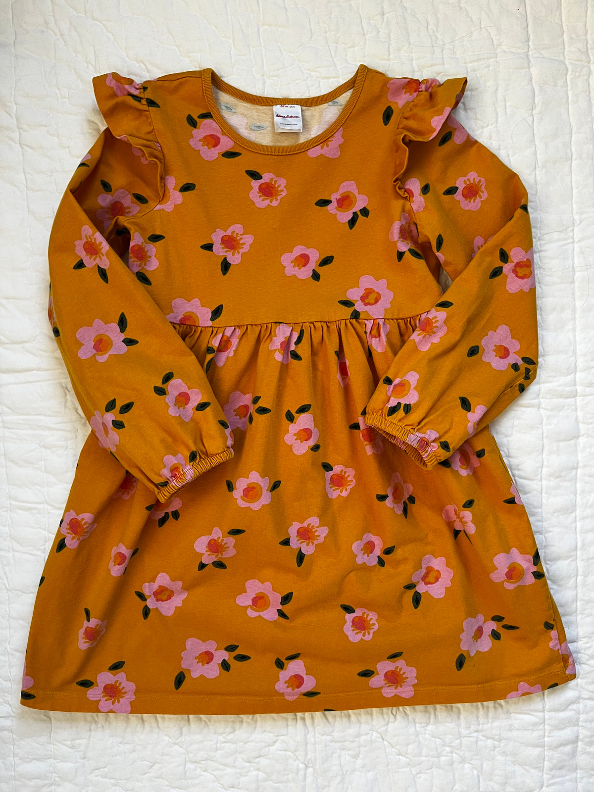 Seller #165 Girls Hanna Anderson Marigold Floral Dress Size 130cm (8)
