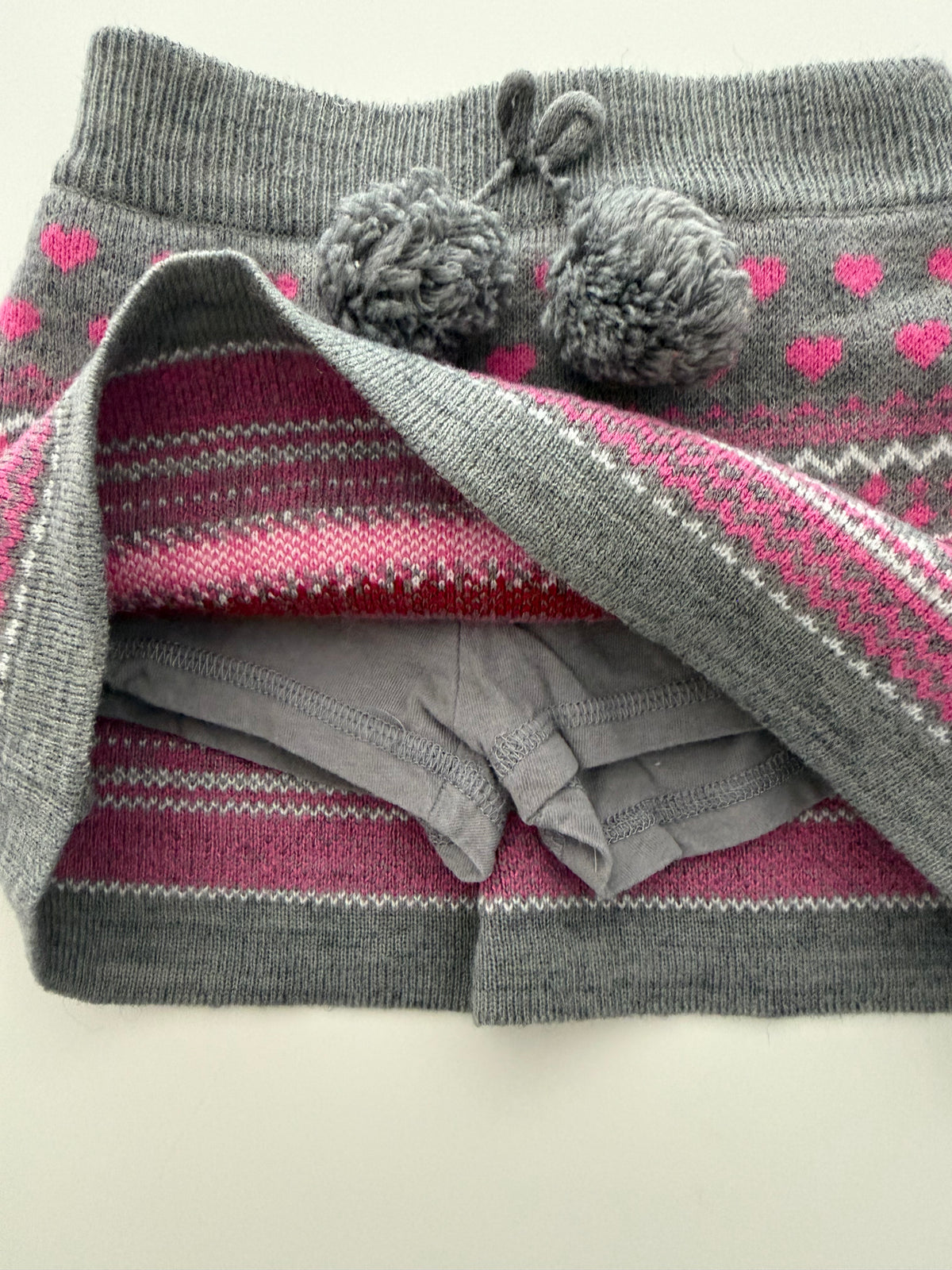 #117, Girls 3T, Joe Fresh pink heart sweater skirt, GUC