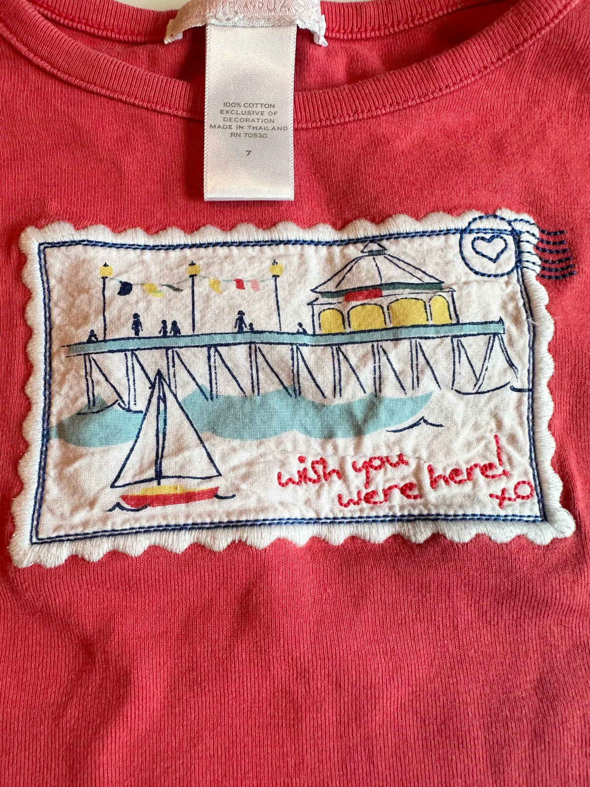 Seller #58 Girls Janie and Jack embroidered tee size 7