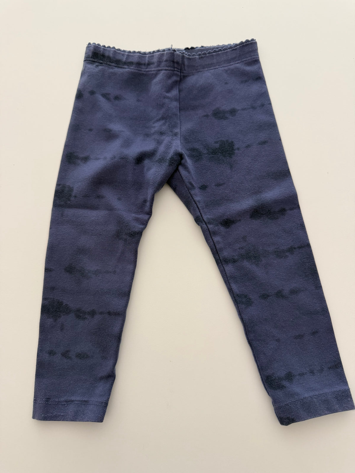 #117, Girls 2T, Little Co peace shirt & Tea navy tie dye leggings, GUC