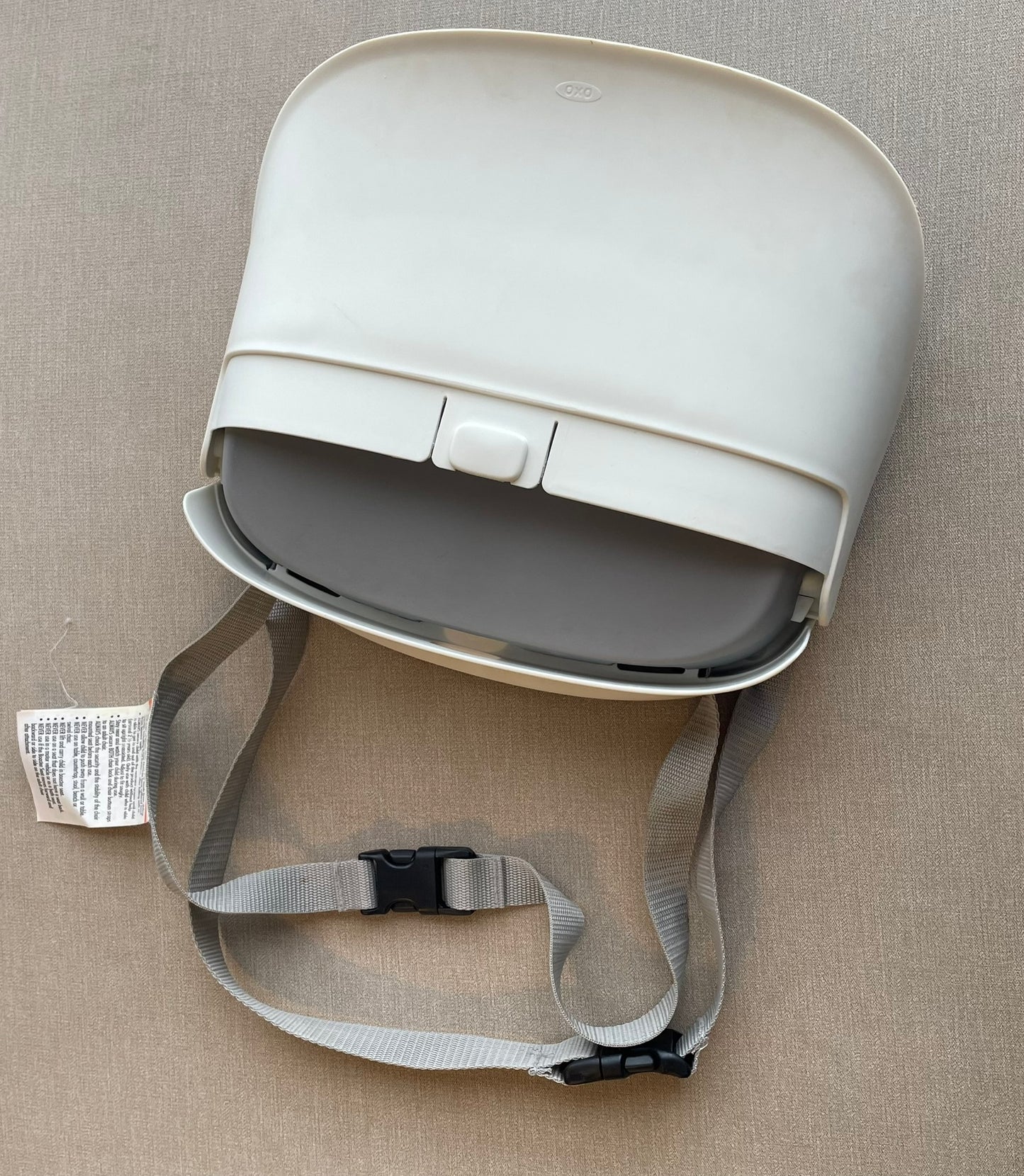 Seller #12 OXO Perch Booster Seat with Straps | Gray and White