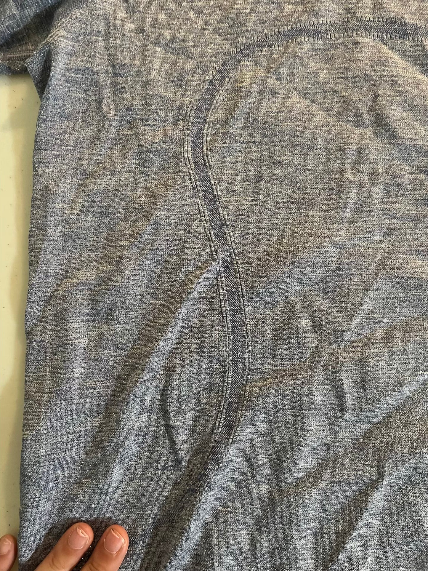 Seller #28 - Women's Size 8 Glittery Blue Swiftly Top - EUC