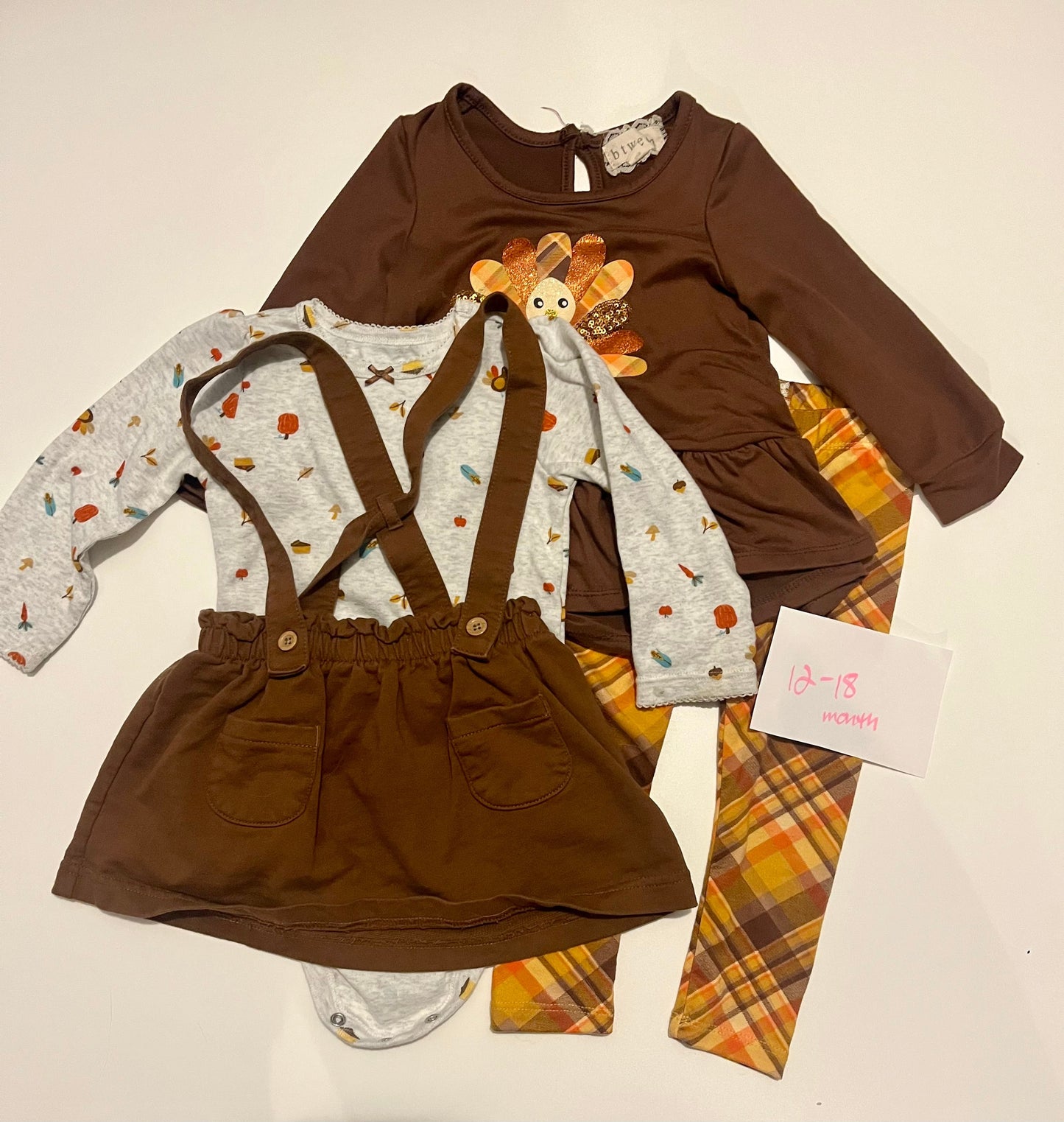 #32 Girls 12-18 month Thanksgiving bundle *reduced*