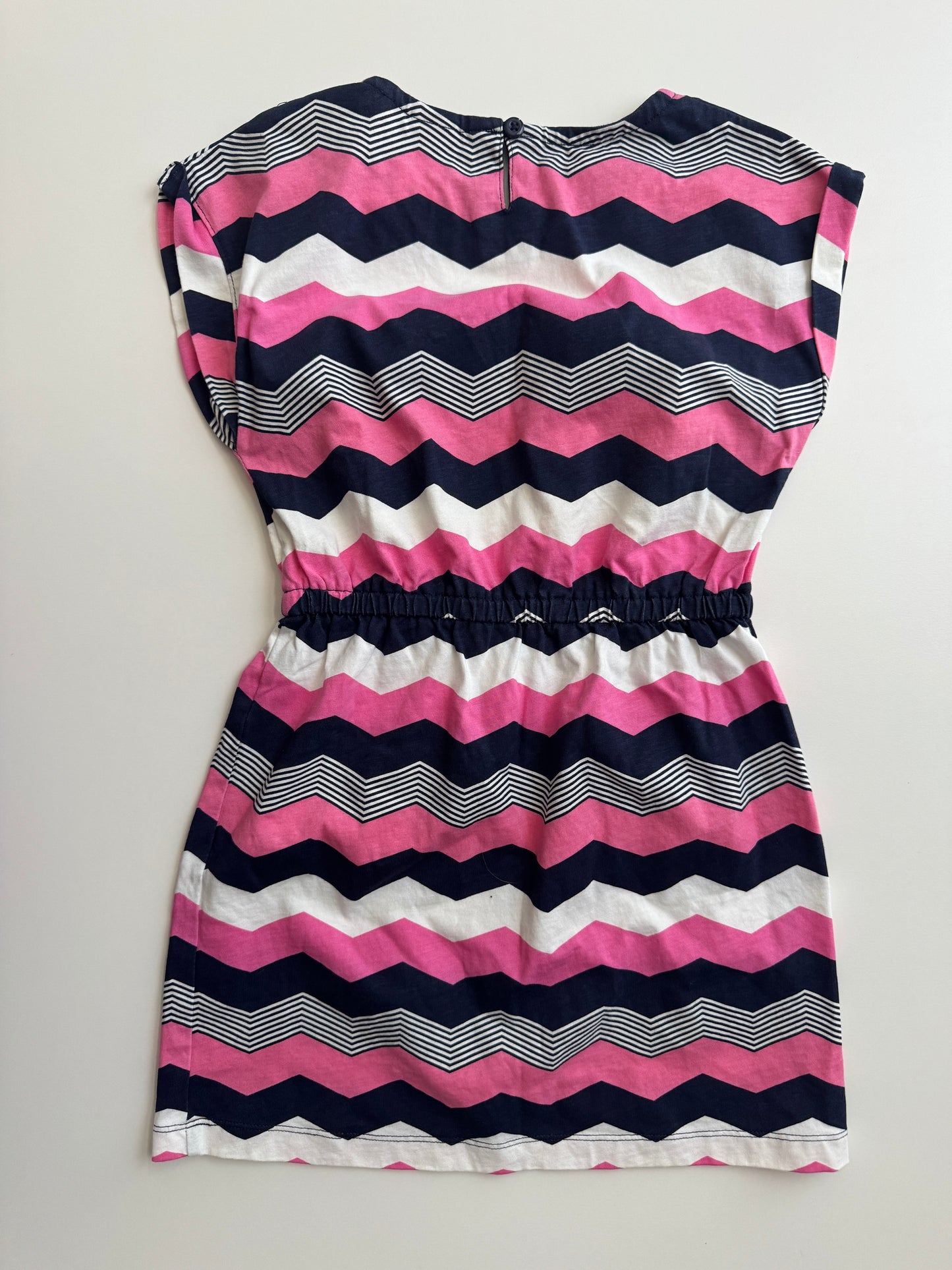 #32 Gymboree Girls size 7 Chevron Dress