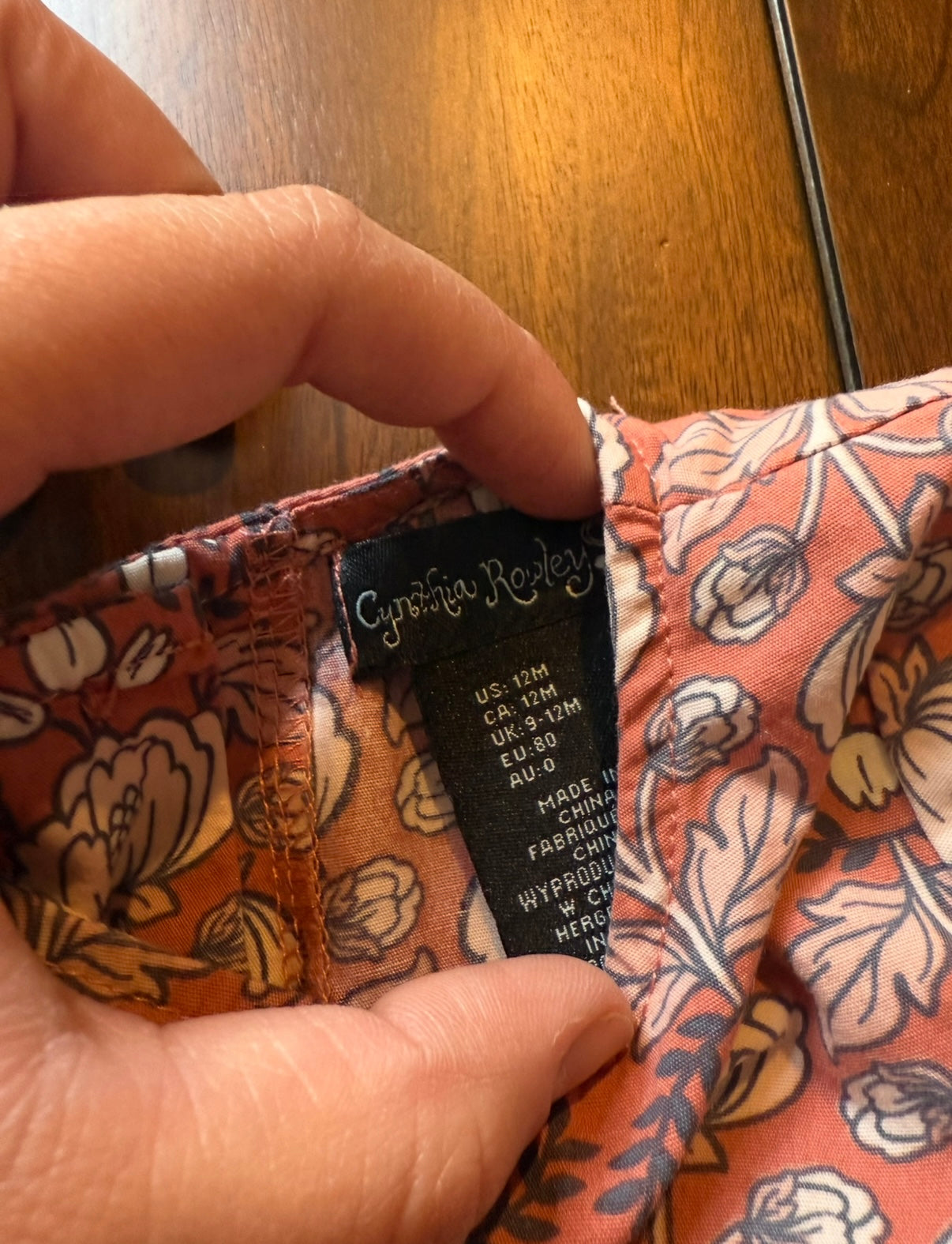 #51 REDUCED Cynthia Rowley 12M Fall Dress