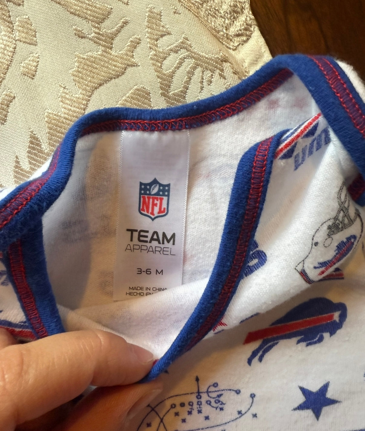 #51 3-6M Bundle of Buffalo Bills Bodysuits Official NFL Licensed Gear