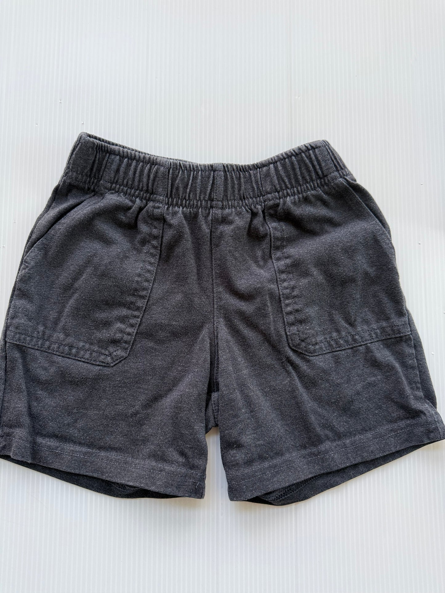#167 Oshkosh Boys Charcoal Jersey Shorts - 3T