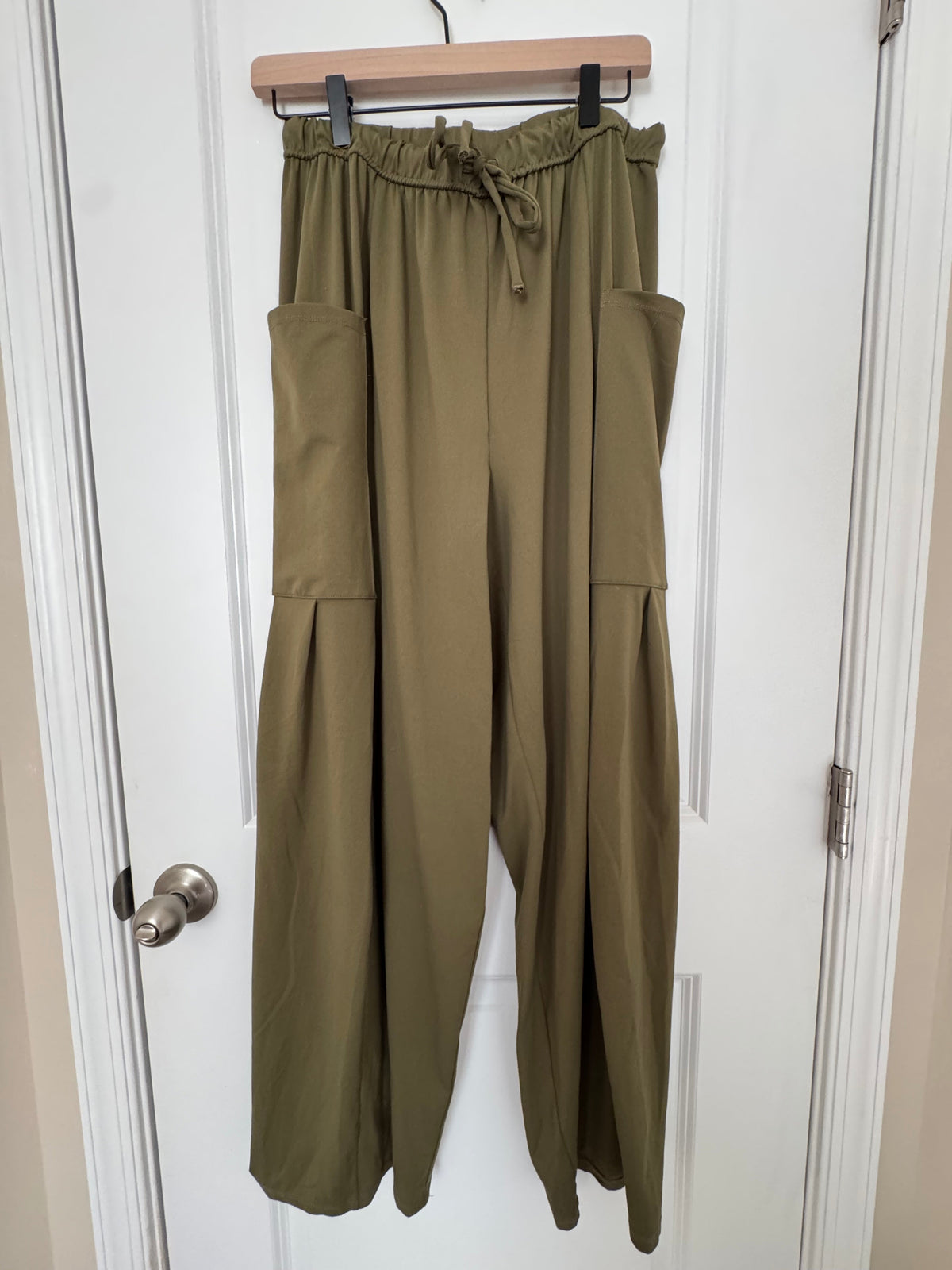 #107 Amazon linen-blend Pants size M