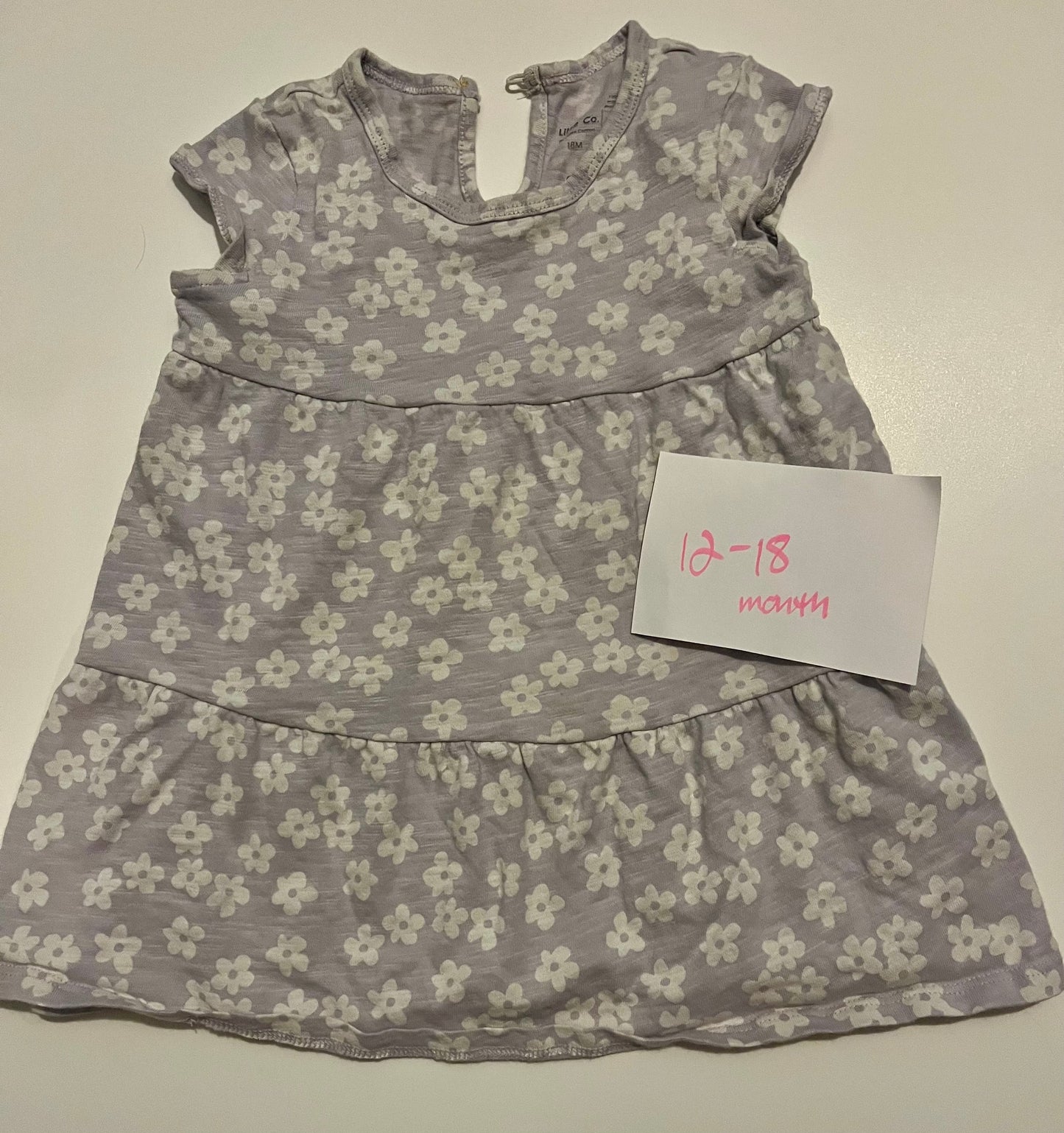 #32 Girls 12-18 month light purple LC Little Co tunic top