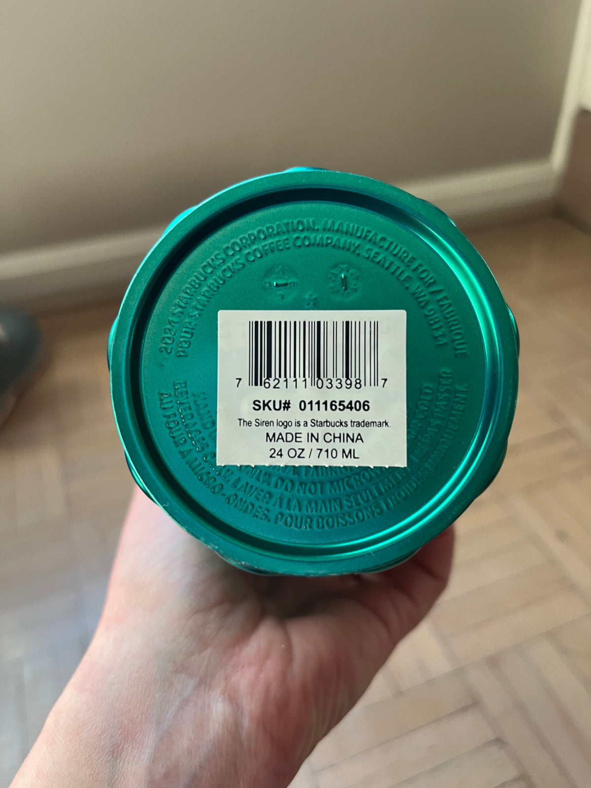 #195 NEW Starbucks Mermaid 24oz Tumbler Purple and Teal