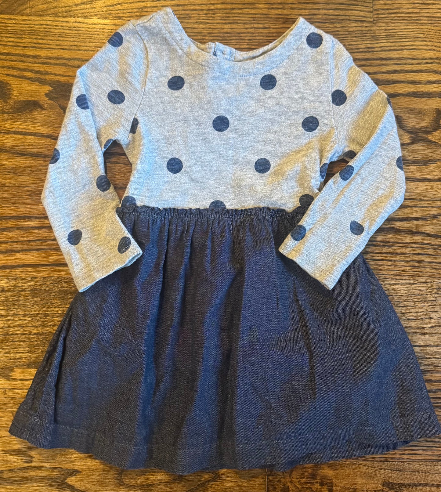 Seller #172 Baby Gap Girls Navy Polka Dot Dress Size 3T