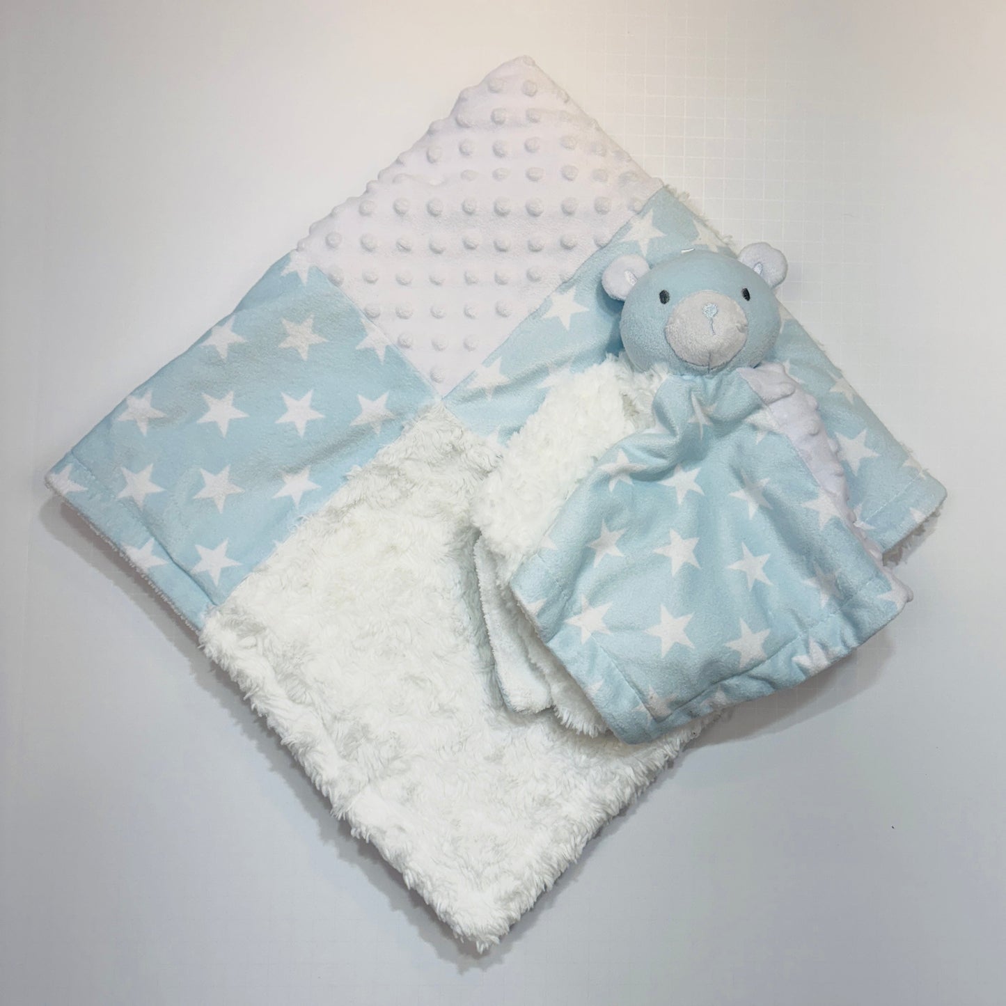 Seller 189 Baby Essentials Bear Lovey and Plush Blanket NWOT