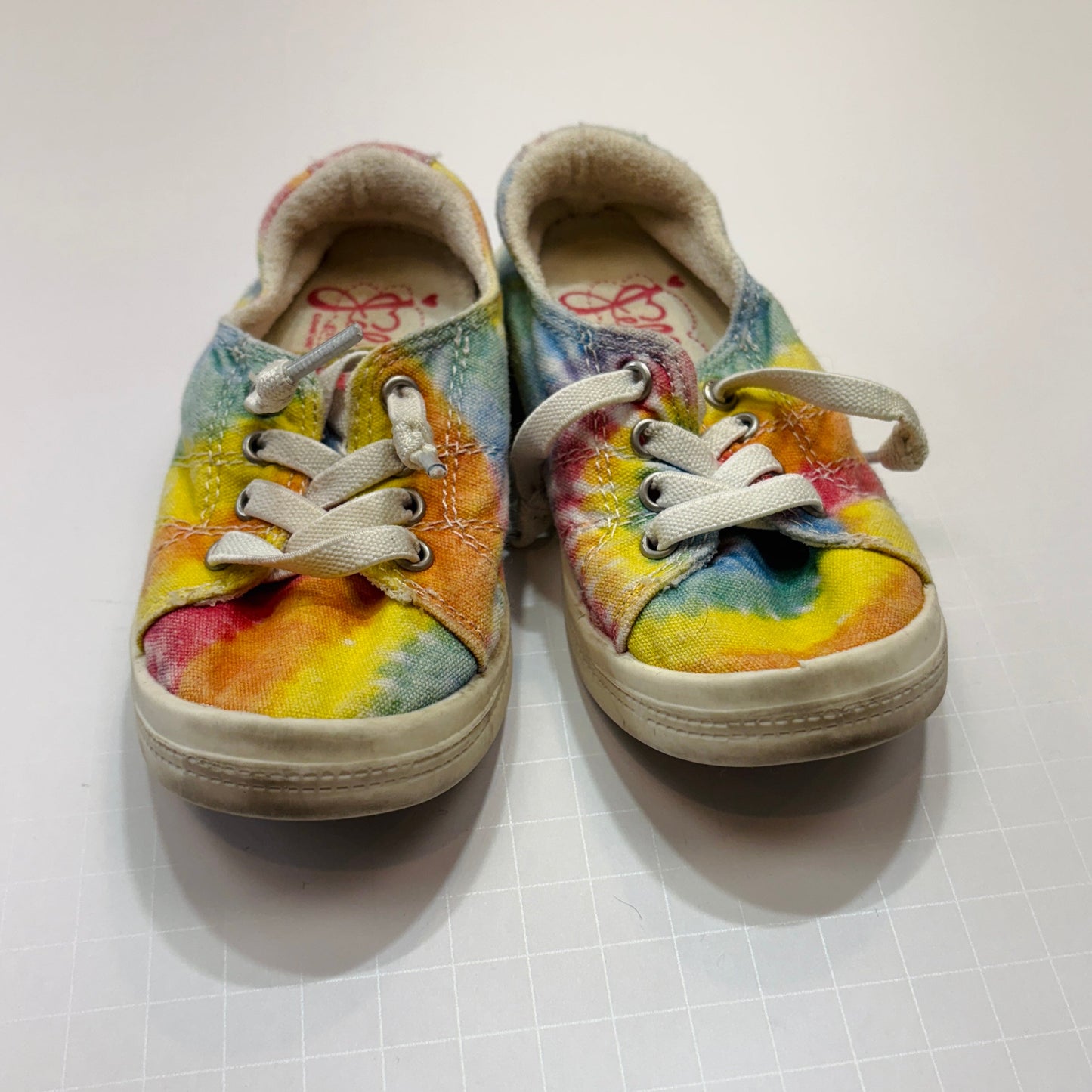 Seller 189 Girls Size 7 Jellypop Tie Dye Canvas Sneakers VGUC