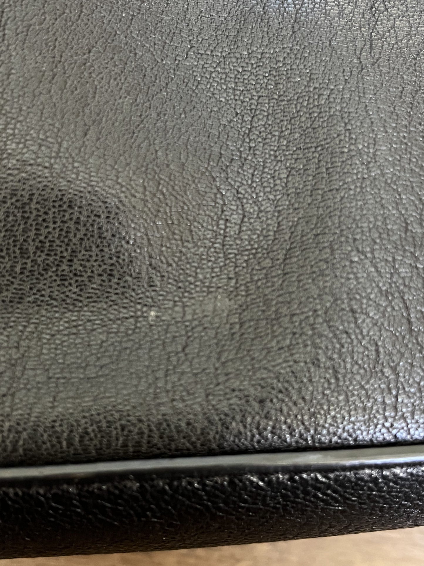 #124 Michael Kors Black Purse with gold accents
