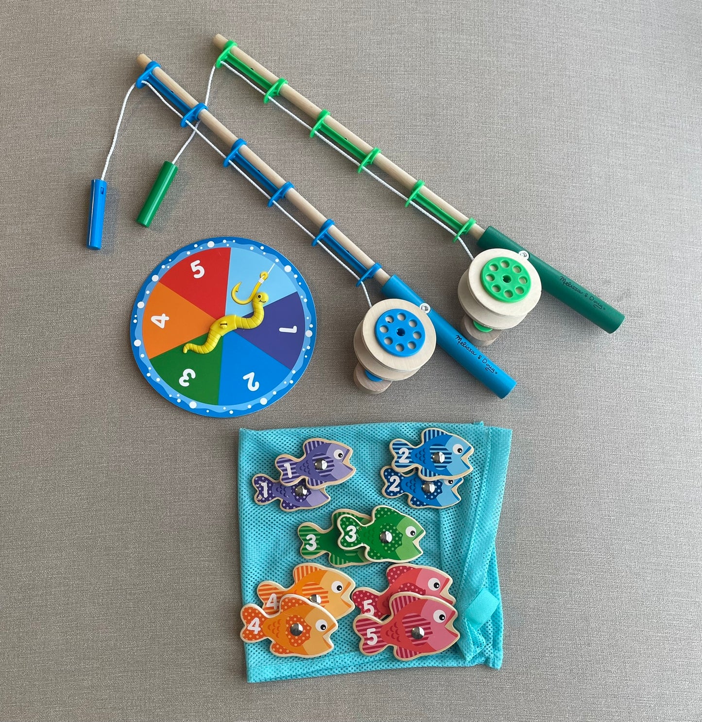 Seller #12 | Melissa & Doug Catch & Count Wooden Fishing Game With 2 Magnetic Rods