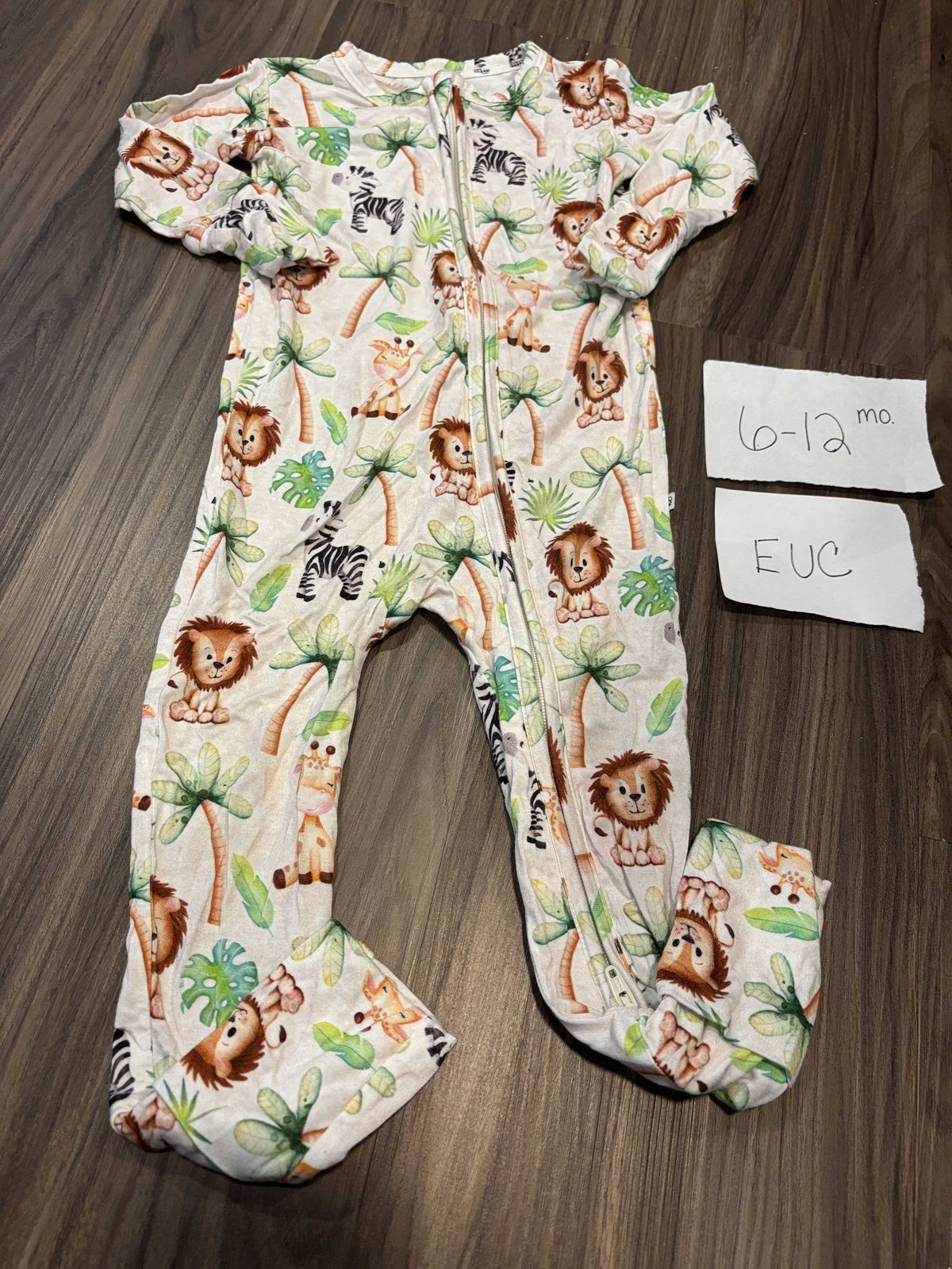 #138 - 6-12 Mo EUC Bamboo (Birdie Bean) Zoo Animals Zippy