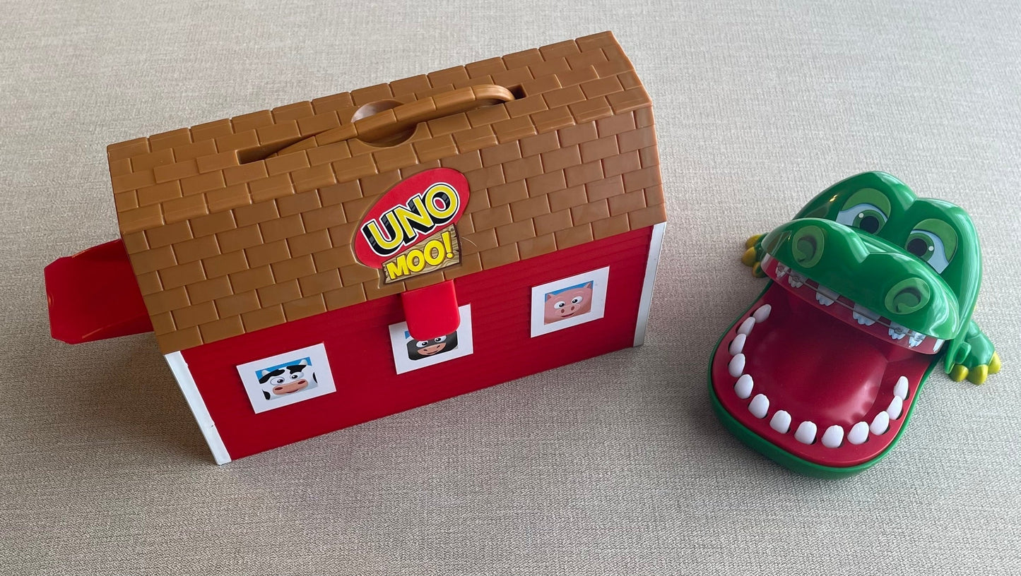 *REDUCED* Seller #12 | Toddler Game Bundle | Uno Moo and Crocodile Dentist Games
