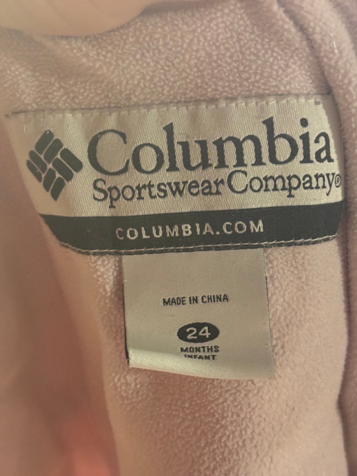 #34 Columbia 24m Pink Light weight jacket