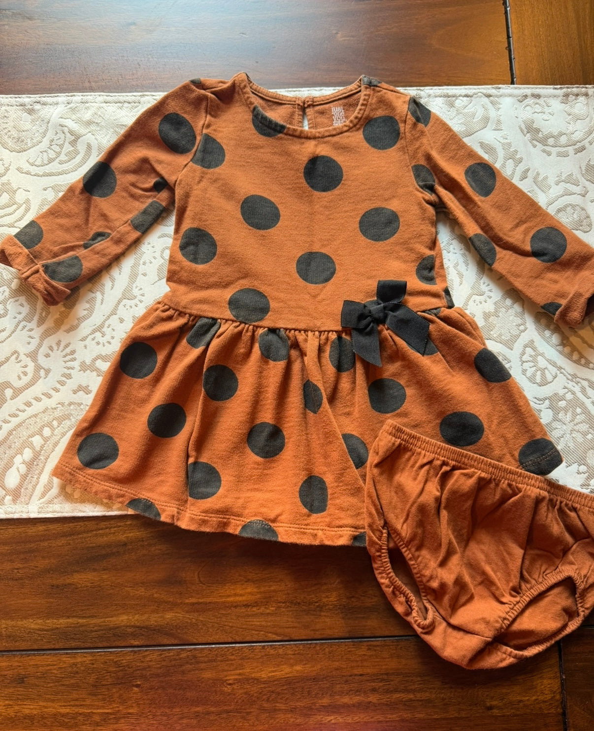 #51 18M Carter’s Brown Polka Dot Dress
