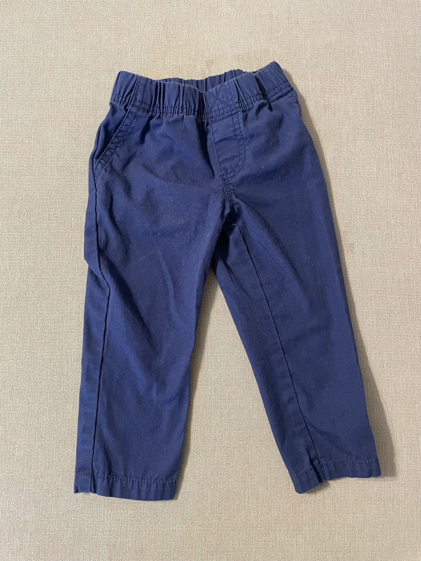 Seller #12 | Boys Carter's Navy Blue Chino Pants with Elastic Waist | SIze 2T