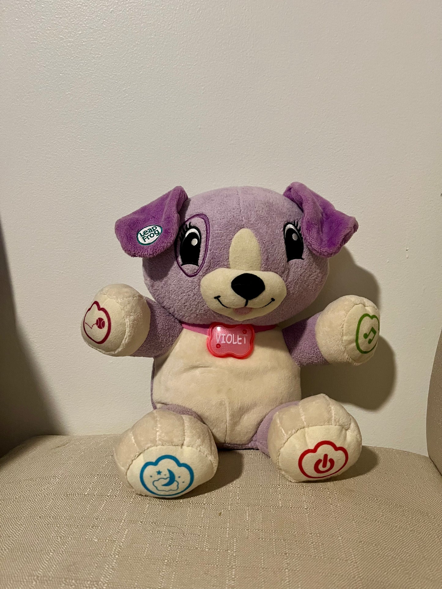 #32 Leapfrog Violet dog