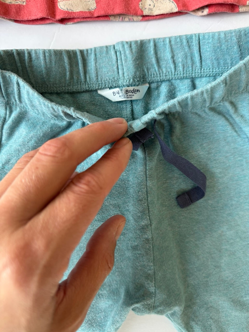 #190 REDUCED Baby Boden Set: 12-18m Bunny shirt and Joggers