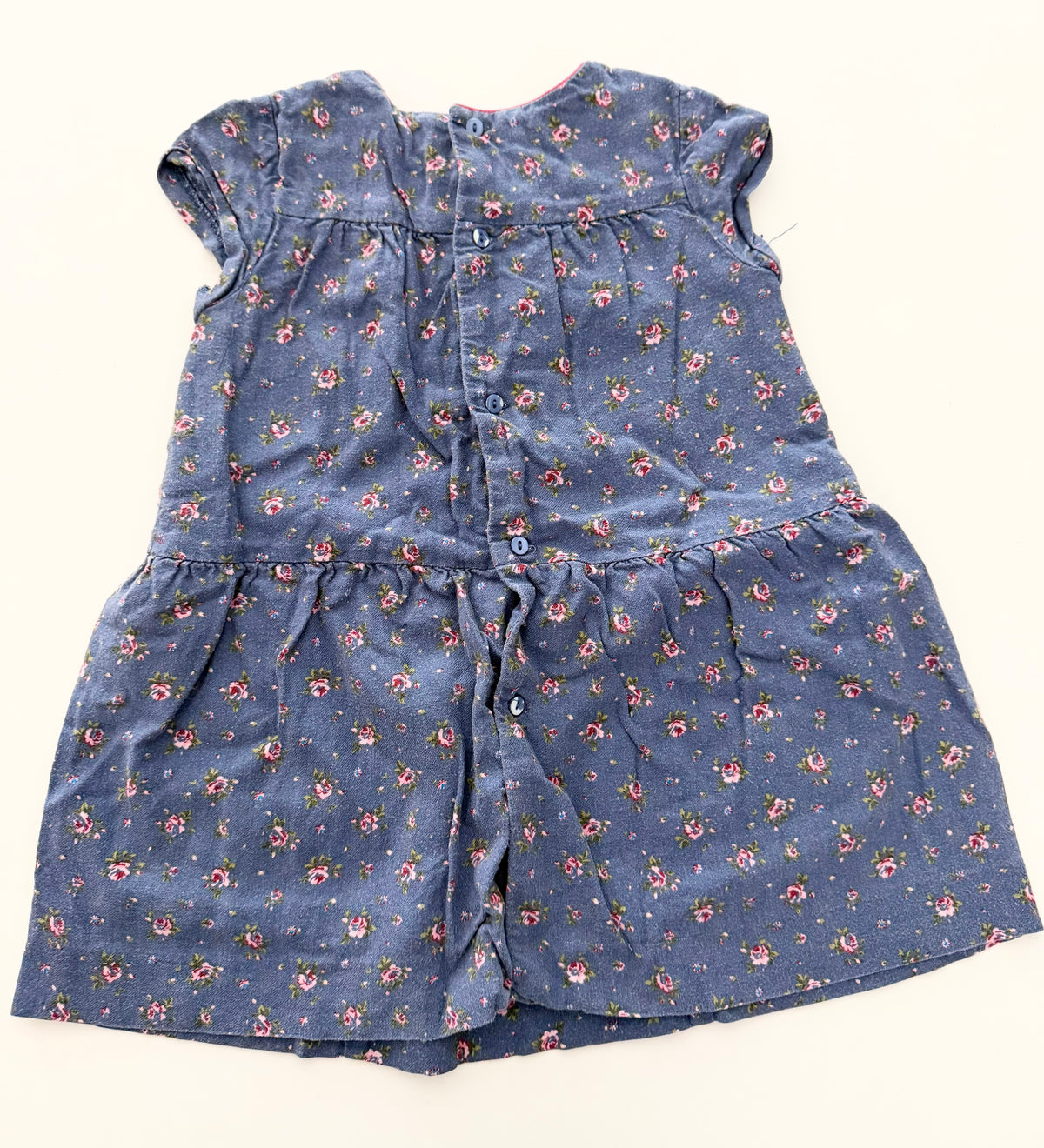 #117, Girls 3T, Zara blue floral print dress, GUC