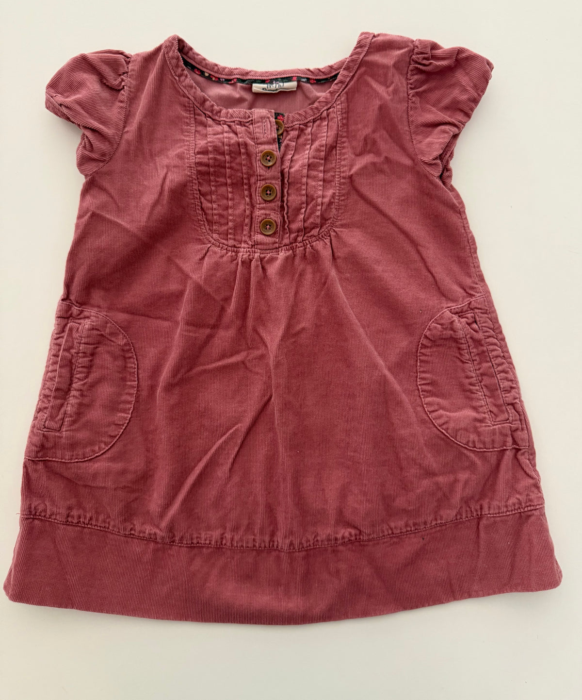 #117, Girls 2T, Boden mauve corduroy dress, VGUC