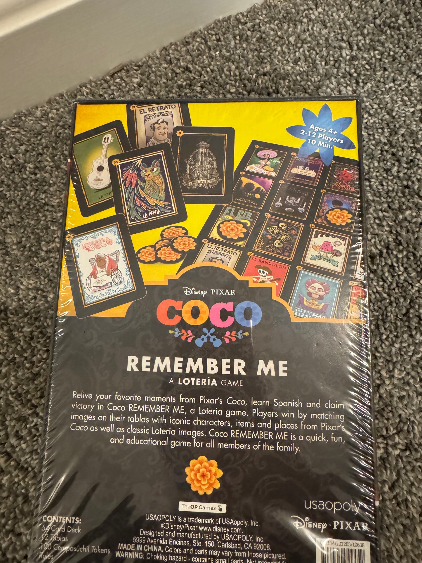 #53 Disney coco lotería game NEW