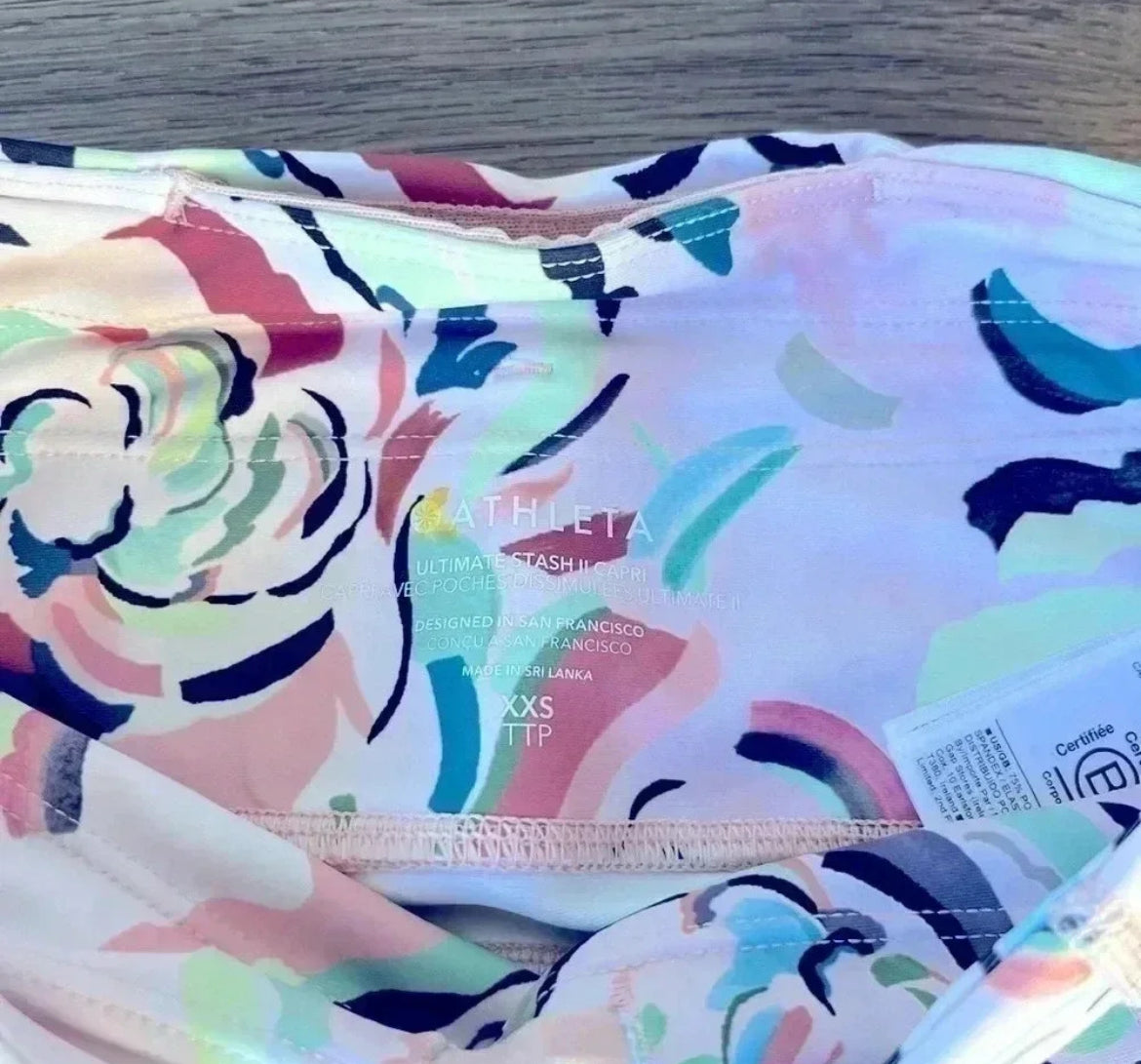 Seller #213 NWOT! Athleta Stash II Capri Size XXS