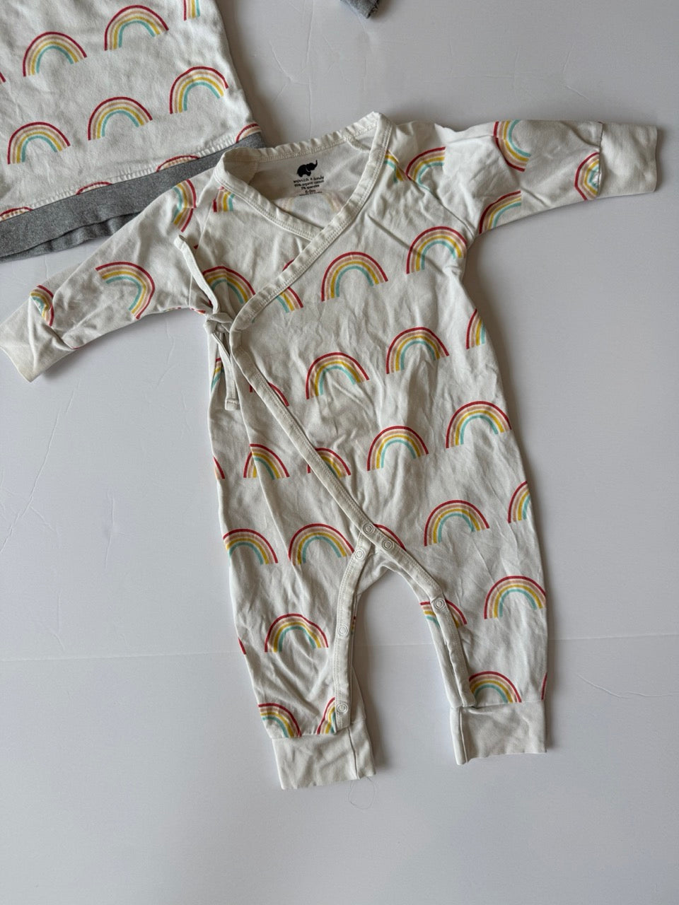 #190 REDUCED Monica + Andy Bundle: 6-9m Bodysuit and Sweatshirt