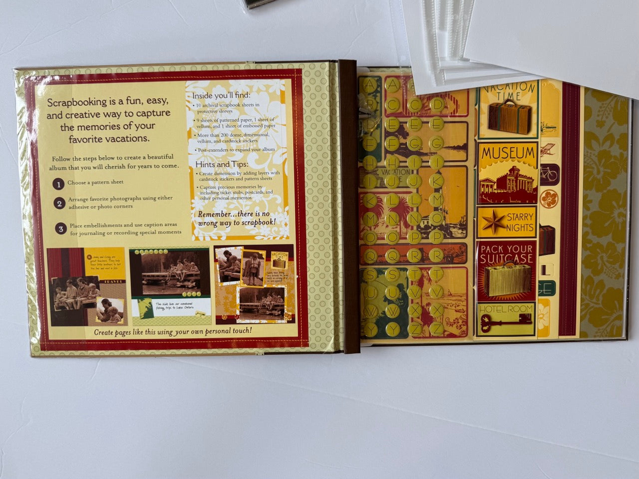 #190 REDUCED NWT Complete Scrapbook Kit + Bonus Pages