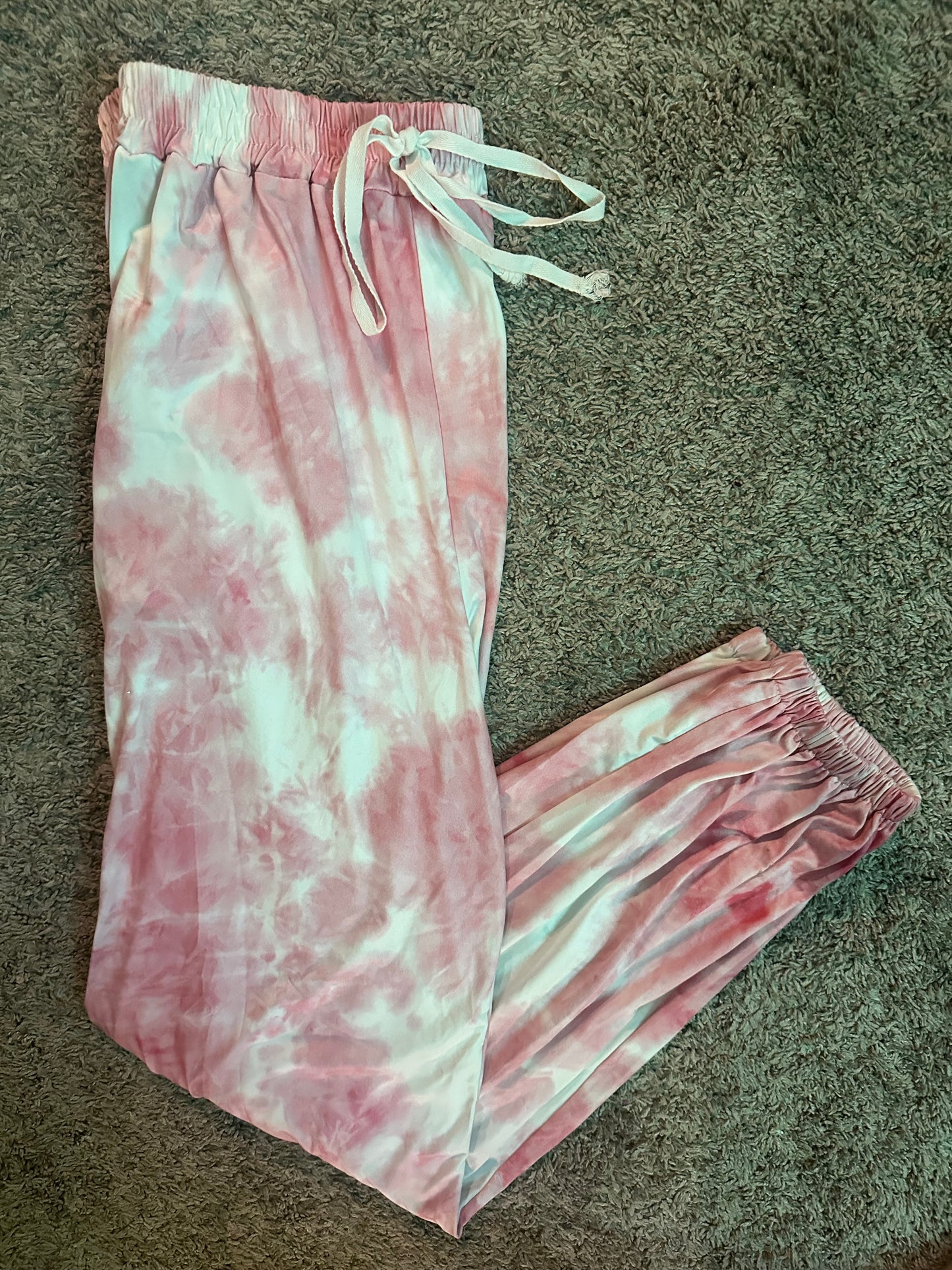 #77 EUC Pink Tie-dye Joggers from SHEIN, Women’s Medium