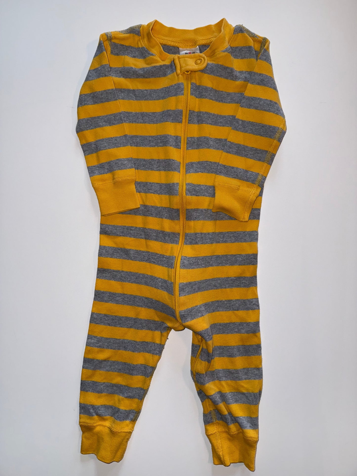 Seller 106: REDUCED 18-24m Hanna Andersson Yellow/Gray Sleeper