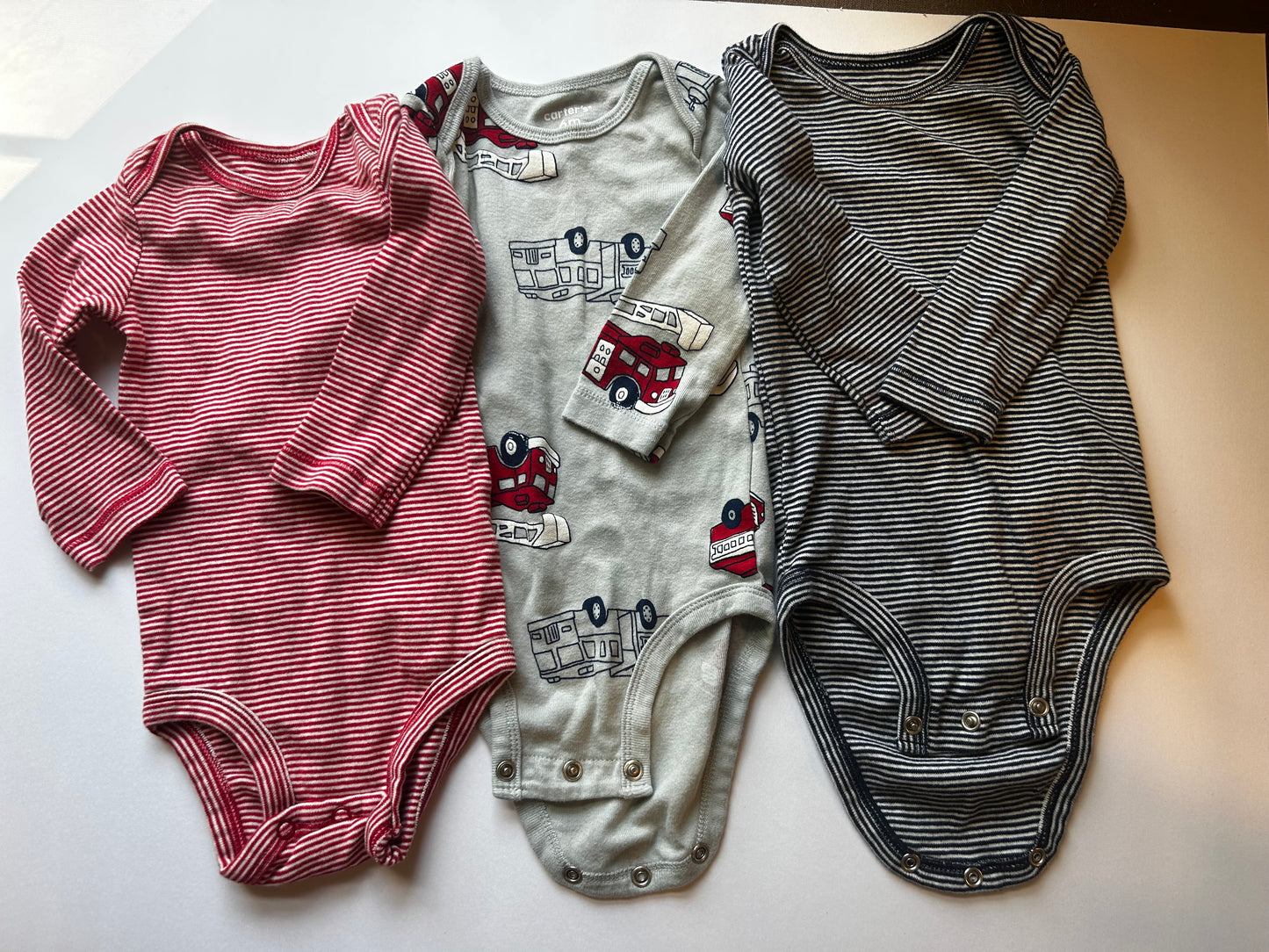 Seller #21 Carters boys 6mo onesie bundle - fire truck