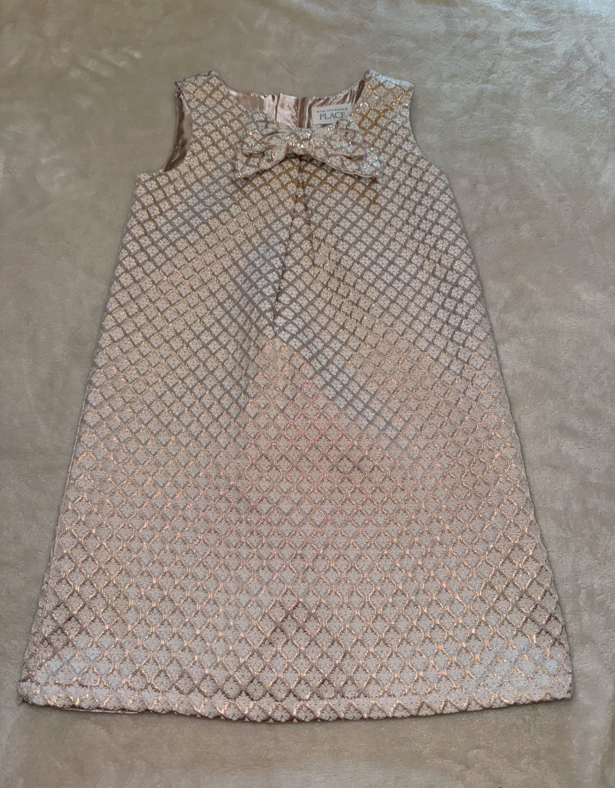 #46 Girls 5T the children’s place holiday/Christmas dress beautiful detail euc