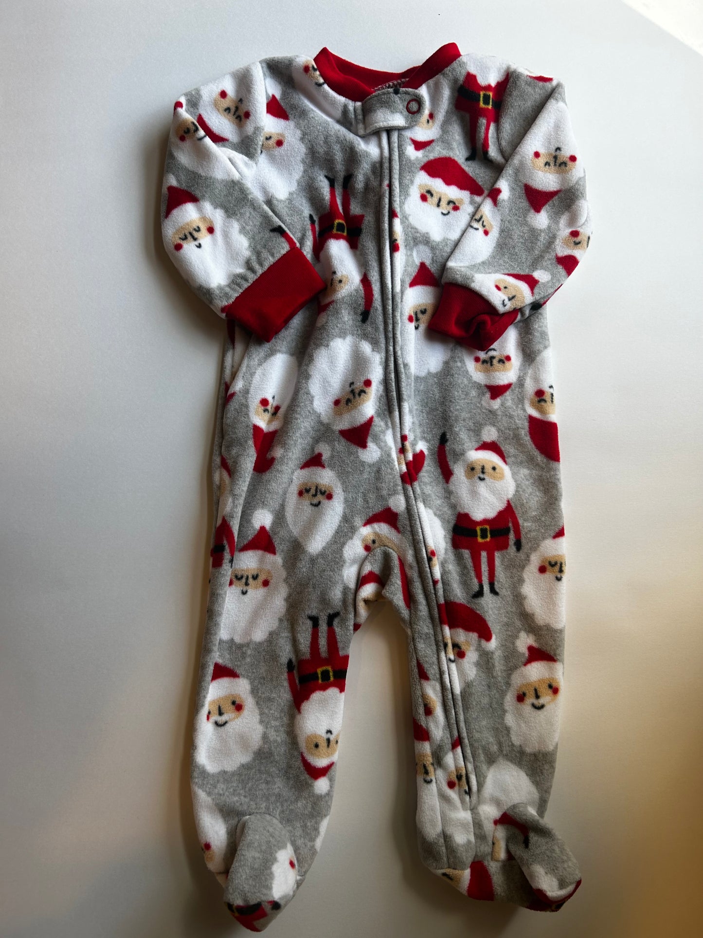 Seller #21 fleece Santa sleeper 6mo