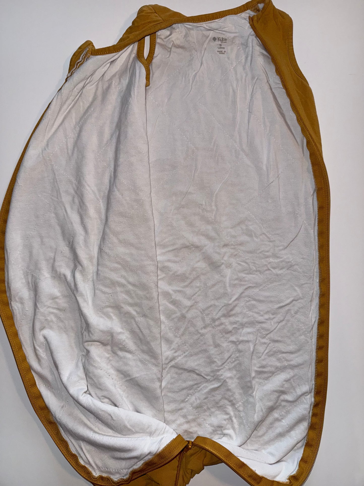 Seller 106: REDUCED Kyte Mustard Small 1.0 Tog Bamboo Sleep Back EUC