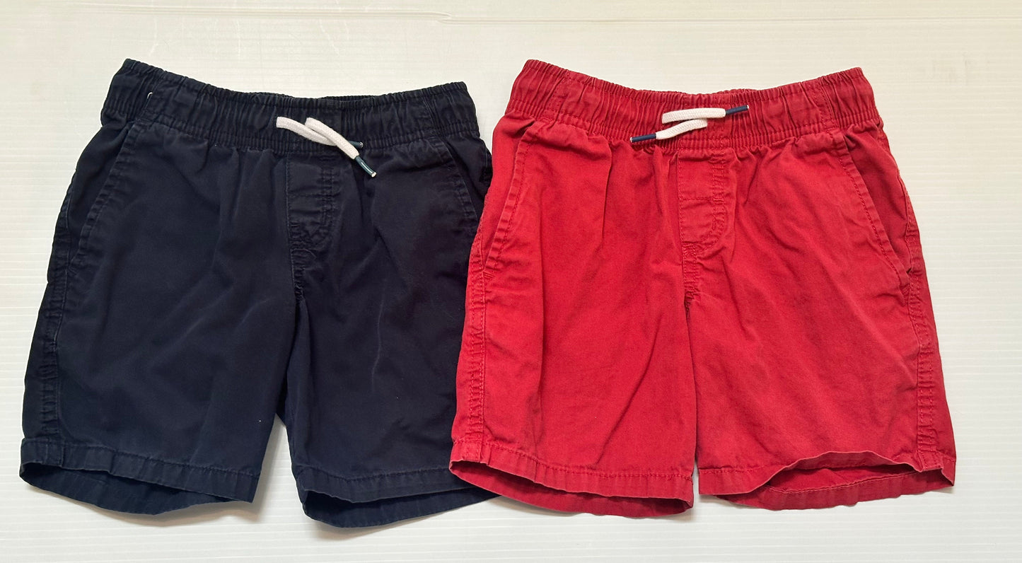 #65 Cat & Jack Boys Size XS (4/5) Red and Blue Shorts