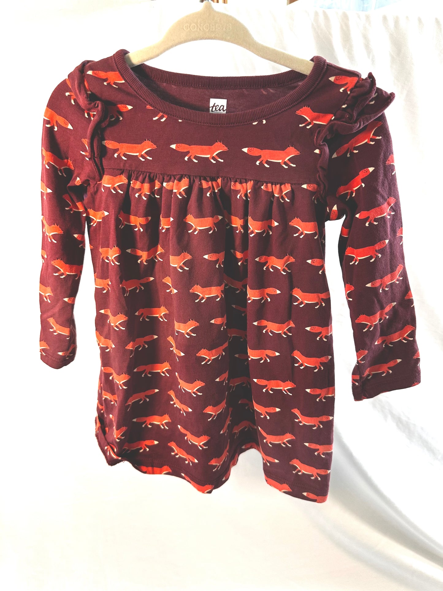 #30 12-18mo Tea Collection Fox Dress