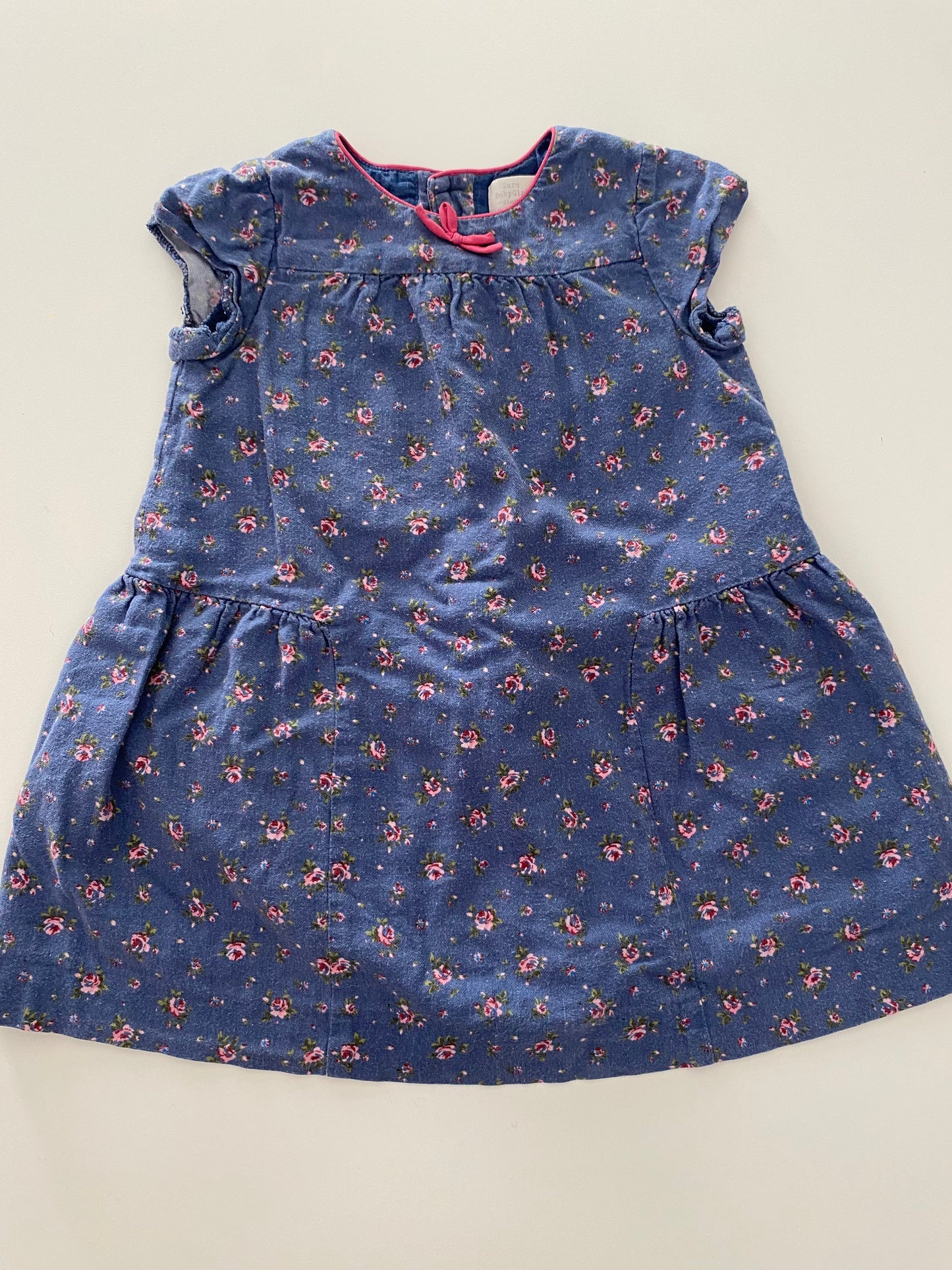 #117- Girls 3T, Zara Navy Floral Dress, VGUC,*reduced*