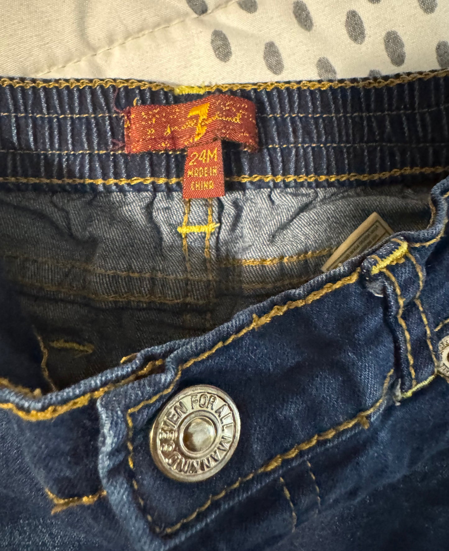 #53 baby girl jean pants size 24M