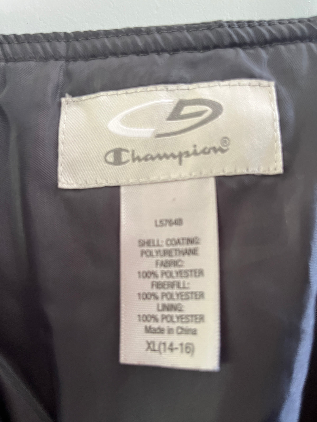 135 snow pants/ bibs girls size XL 14/16 champion brand, grey