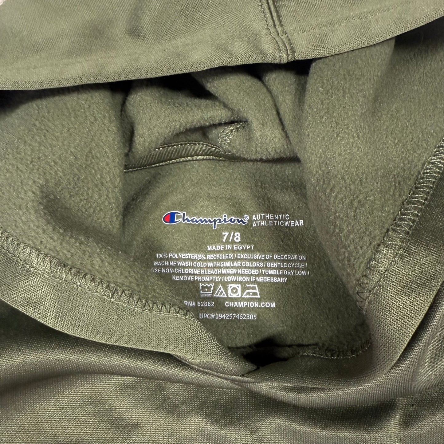 #1 Champion 7-8 camo logo hoodie REDUCED