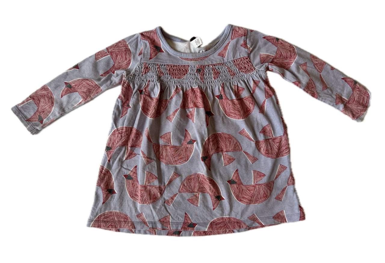 #190 REDUCED Tea 18-24m Red Cardinal Dress