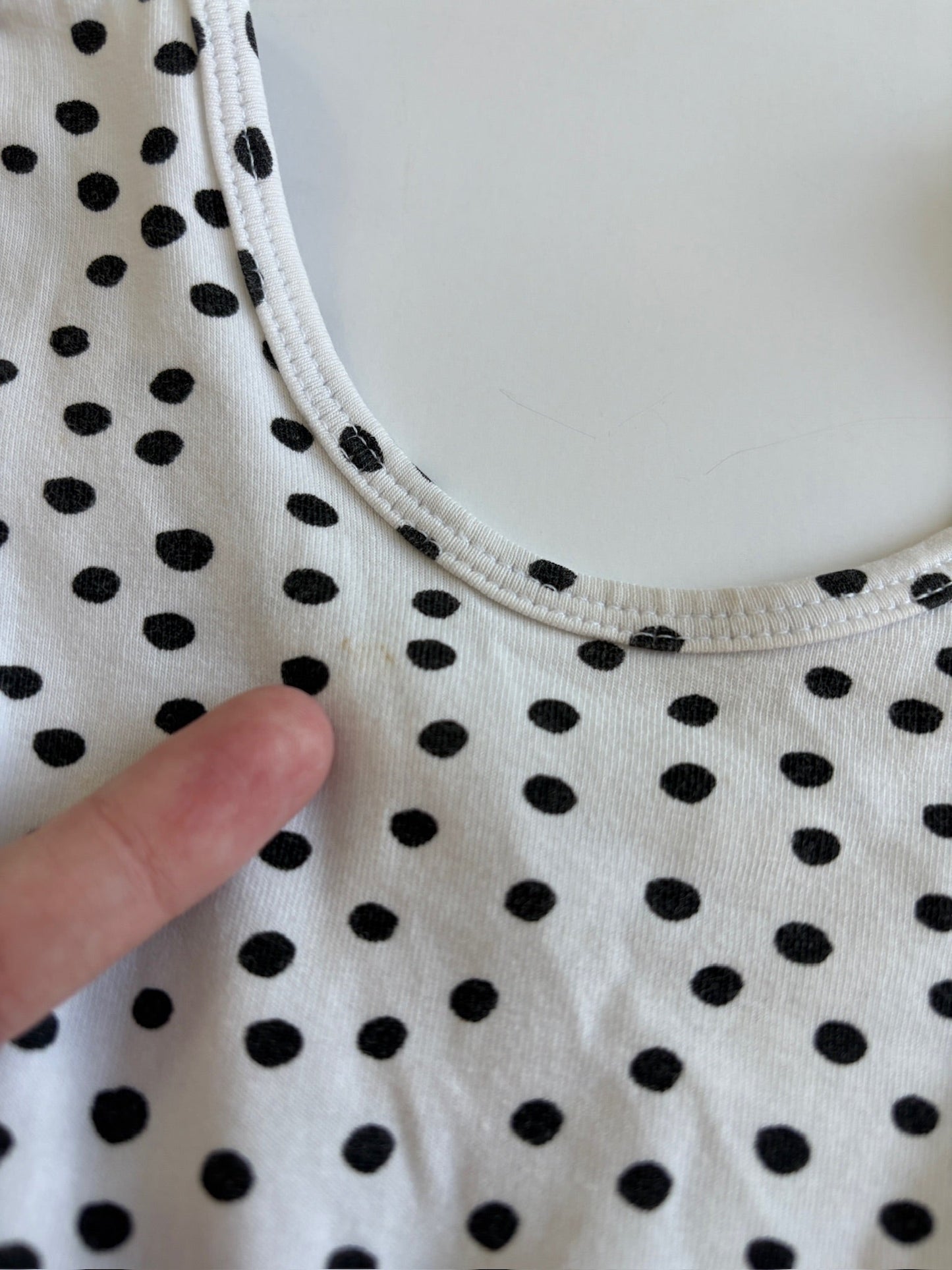 Seller #105 - Size 3T Girls Alice and Ames Black & White Polka Dot Long Sleeve Dress GUC